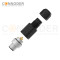 M12 Male Straight Circular Connector-Field Wireable,,Screw Connection,B code,PG7