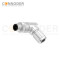 M12 Male Right Angle Circular Connector-Metal Assembled,Field Wireable,Solder Connection,B code,Shielded