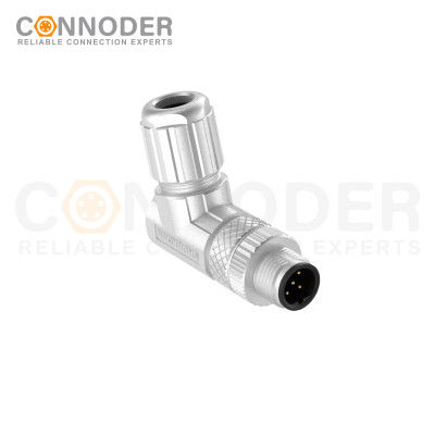 Wholesale M12 B Circular Connector l 5 Pin Male Metal Assembled,Field Wireable,Solder Connection,B code,Shielded