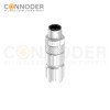 M12 Male Straight Circular Connector-Metal Assembled,Field Wireable,Solder Connection,B code,Shielded