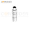 M12 Male Straight Circular Connector-Metal Assembled,Field Wireable,Solder Connection,B code,Shielded