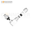 M12 B code Male Angle Circular Connector-Metal Assembled,Field Wireable,Screw Connection,Shielded,PG9