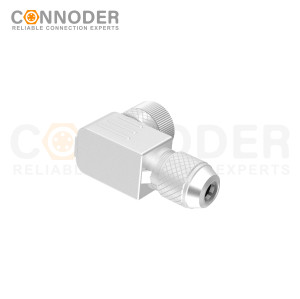 M12 B code Female Angle Circular Connector-Metal Assembled,Field Wireable,Screw Connection,Shielded,PG9