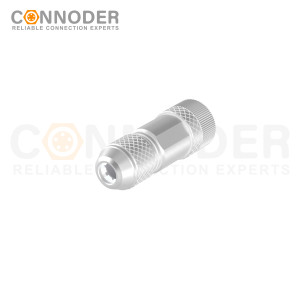 M12 B Code Female Straight Circular Connector-Metal Assembled,Field Wireable,Screw Connection,Shielded,PG9