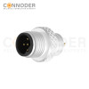 M12 B code Male Cable Connector-Metal Shell Unshielded Overmolded  Connector,Solder Connection,Custom