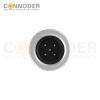 M12 B code Male Cable Connector-Metal Shell Unshielded Overmolded  Connector,Solder Connection,Custom