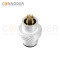 M12 B code Male Cable Connector-Metal Shell Unshielded Overmolded  Connector,Solder Connection,Custom