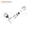 M12 B code Female Angle Circular Connector-Metal Assembled,Field Wireable,Screw Connection,Shielded,PG7