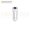 M12 B code Female Straight Circular Connector-Metal Assembled,Field Wireable,Screw Connection,Shielded,PG7