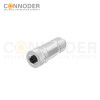M12 B code Female Straight Circular Connector-Metal Assembled,Field Wireable,Screw Connection,Shielded,PG7