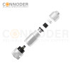 M12 B code Female Straight Circular Connector-Metal Assembled,Field Wireable,Screw Connection,Shielded,PG7