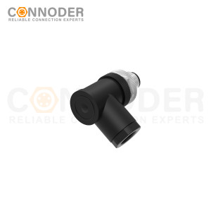 M12 B code Male Angle Circular Connector-Field Wireable,,Screw Connection,PG9