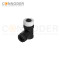 M12 B code Female Angle Circular Connector-Field Wireable Mount,Screw Connection,PG9