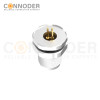 Wholesale M5 3 Pin Circular Connectors Board Rear Mount Female Socket PCB Style, Solder, Front Fastened