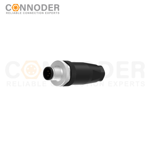 M12 B Code Male Straight Circular Connector-Field Wireable,,Screw Connection,PG7