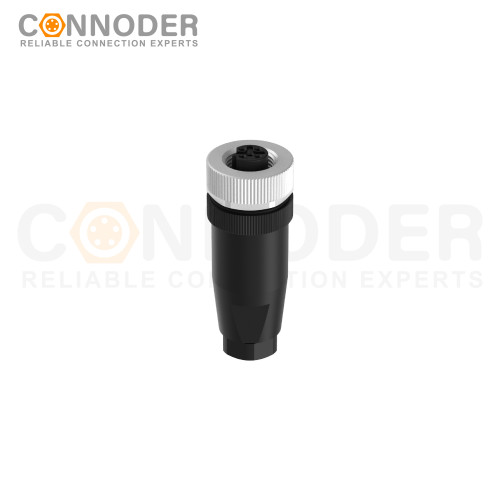 M12 B Coded Female Straight Circular Connector-Field Wireable Mount,Screw Connection,PG7