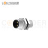M8 Male Panel Mount Connectors with Solder Contacts , B code,M8*0.5, Rear Fastened,Factory automate