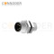 M8 Male Circular Connector-Panel Mount,Solder Connection,A code,M8*0.5, Rear Fastened