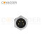M8 Male Circular Connector-Panel Mount,Solder Connection,A code,M8*0.5, Rear Fastened