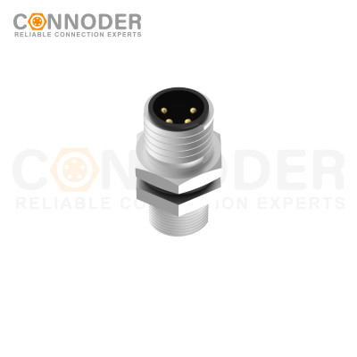 Wholesale M8 Male 3 Pin Circular Connector | Panel Mount,Solder Connection,A code,M8*0.5, Rear Fastened