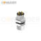 M8 Male Circular Connector-Panel Mount,Solder Connection,A code,M8*0.5, Rear Fastened