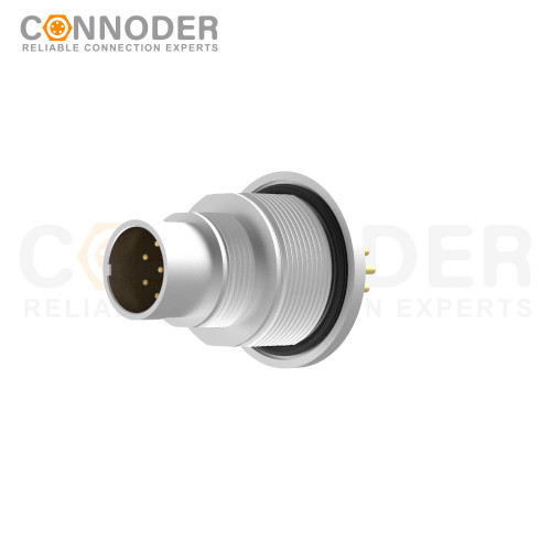 Wholesale M9 8 Pin Circular Connectors Board Rear Mount Male Socket PCB Style, Solder, Front Fastened