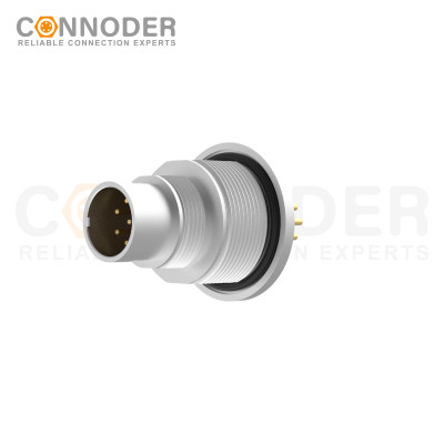 Wholesale M9 8 Pin Circular Connectors Board Rear Mount Male Socket PCB Style, Solder, Front Fastened