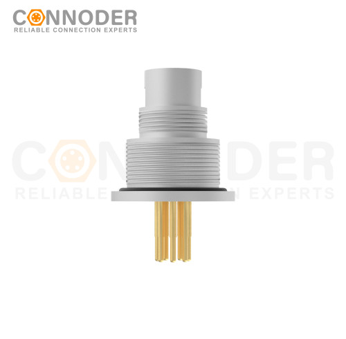 Wholesale M9 8 Pin Circular Connectors Board Rear Mount Male Socket PCB Style, Solder, Front Fastened