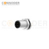 Wholesale M12 D Coded 4 Pin Front Fastened Panel Mount Circular Connector For Pcb, M12 X 1.0, Straight