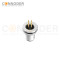 Wholesale M12 D Coded 4 Pin Front Fastened Panel Mount Circular Connector For Pcb, M12 X 1.0, Straight