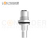 M12 B code Female Circular Connector-Panel Mount,Solder Connection,M16x1.5, Front Fastened,Shielded