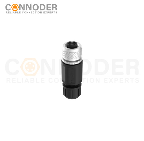 Wholesale M12 B Circular Connector l 5 Pin Female Field Wireable,Straight Plastic Assembled,Solder Connection,batch