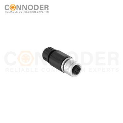 Wholesale M12 B Circular Connector l 5 Pin Female Field Wireable,Straight Plastic Assembled,Solder Connection,batch