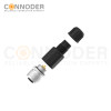 M12 B code Female Circular Connector-Field Wireable,Straight Plastic Assembled,Solder Connection,batch