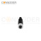 M12 B code Female Cable Connector-Straight Overmolded Cable,UL, PUR, black,Solder Connection,Custom