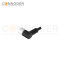 M12 B code Female Cable Connector-Right Angle Overmolded Cable,UL, PUR, black,Solder Connection,Custom
