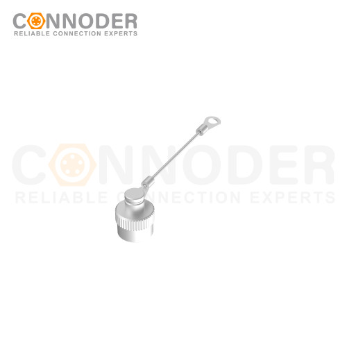 M9 Male connector metal dust cover,IP67 Locked state