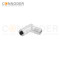 M12 B code Female Right Angle Circular Connector-Metal Assembled,Field Wireable,Solder Connection,Shielded