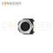 M12 B code Female Curved Circular Connector-Rear Mount Sockets, PCB Dip-solder Connection,M15x1