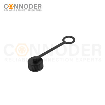 M12 Male connector Plastic dust cover,IP67 Locked state