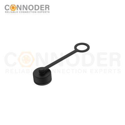 M12 Male connector Plastic dust cover,IP67 Locked state