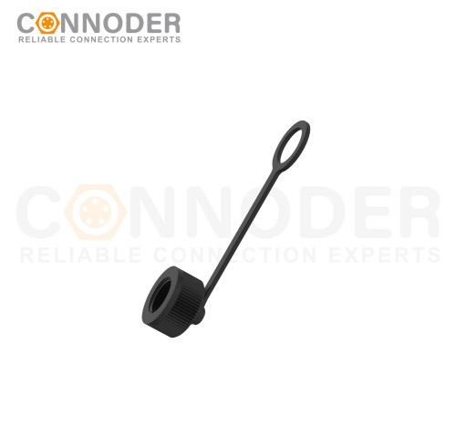 M12 Male connector Plastic dust cover,IP67 Locked state