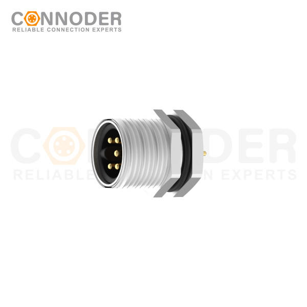 7/8" male circular connector Front Fastened,with PCB welded screw 7/8-16UHF