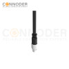 M9 Male Cable Connector-Straight Overmolded Cable,UL, PUR, black,Solder Connection,A code,