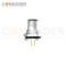 M12 D Coded 4 Pin Front Fastened Panel Mount Circular Connector For Pcb, M16 X 1.5, Straight