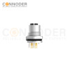 M12 X Code Female Circular Connector,Panel Mount,Data Transmission,Solder Connection,M16x1.5, Front Fastened