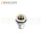 M12 T code Circular Connector-Panel Mount,Solder Connection,T code,Male,M16x1.5, Front Fastened,Factory