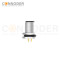 M12 D code Male Circular Connector-Panel Mount,Solder Connection,M12x1.0, Front Fastened