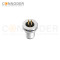 M12 D code Male Circular Connector-Panel Mount,Solder Connection,M12x1.0, Front Fastened