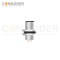 M12 D code Male Circular Connector-Panel Mount,Solder Connection,M12x1.0, Rear Fastened